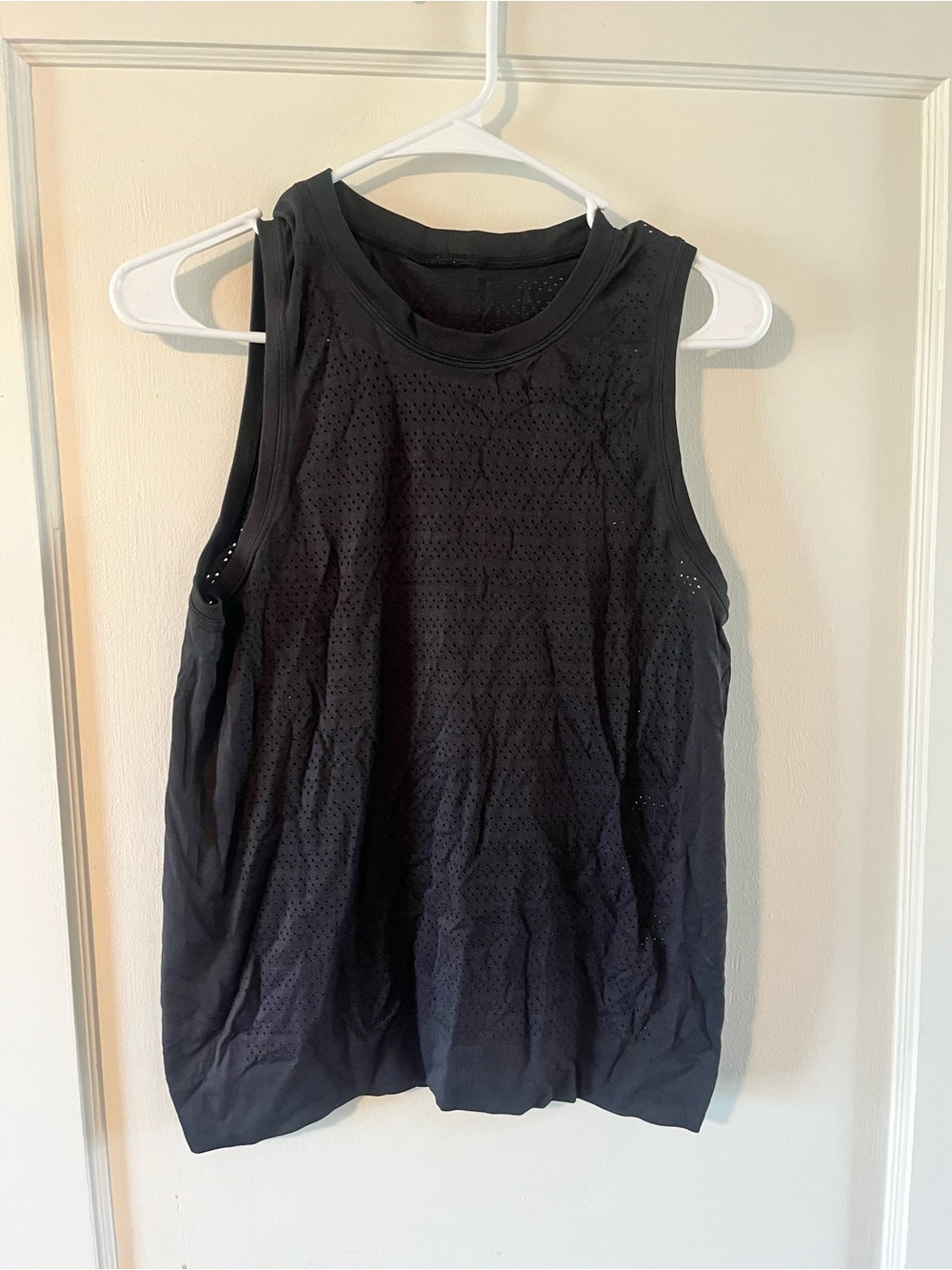 Lululemon Black Perforated Tank Top